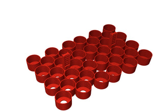 Feldherr Magnetic Box blue for 36 Citadel paint pots (18 ml / 24 ml)