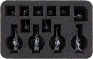 HSMECA075BO foam tray for 4 x 74-Z Star Wars Legion Speeder Bikes