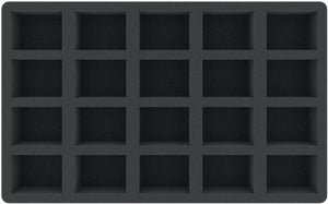 IG045A001 foam tray for Really Useful Boxes - 20 miniatures