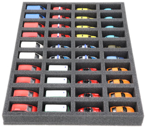 IU035A001 Foam insert for model cars 1:87 - 40 compartments