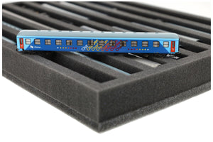 IU040A001 Feldherr foam insert for model railway - N scale - 8 compartments - for upright storage