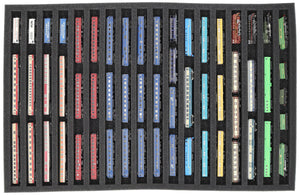 JV030A002 Feldherr foam insert for model railway - Z scale - 18 compartments - for horizontal storage