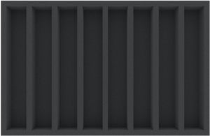 JV050A006 Feldherr foam insert for model railway - 00 scale - 8 compartments - for horizontal storage