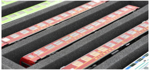 JV050A005 Feldherr foam insert for model railway - H0 scale - 8 compartments - for horizontal storage