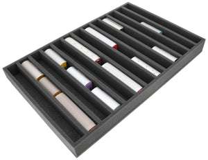 JV055A003 Feldherr foam insert for model railway - H0m scale - 13 compartments - for upright storage