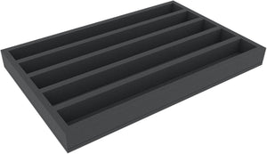 JV050A003 Feldherr foam insert for model railway - H0 scale - 5 compartments - for horizontal storage