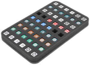 Feldherr Magnetic Box yellow for HeroQuest - 54 dice