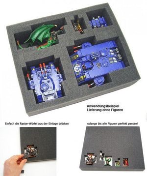Feldherr MAXI many Tanks / Monster and 36 Infantry Figure Case