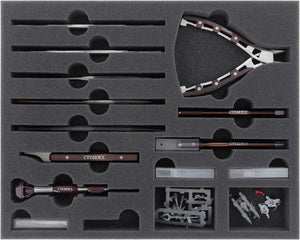 Feldherr MAXI bag for color bottles + Citadel tools + miniatures