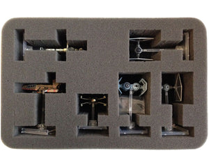 Beispiel Raster Schaumstoff mit Raumschiffen