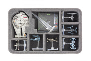 Feldherr MINI PLUS Étui pour X-Wing Millennium Falcon, YT-2400, Star Ships et accessoires