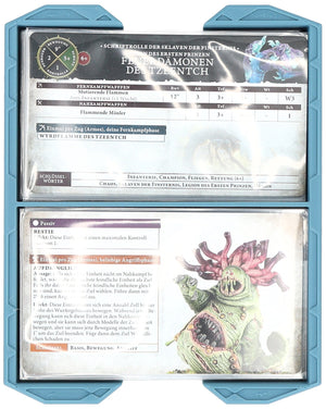 Feldherr Magnetic Box green for Warhammer Age of Sigmar: Warscroll Cards (70 x 121 mm) + Miniatures + Accessories
