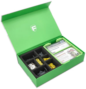 Feldherr Magnetic Box green for Warhammer Age of Sigmar: Warscroll Cards (70 x 121 mm) + Miniatures + Accessories