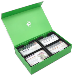 Feldherr Magnetic Box green for Warhammer Age of Sigmar: Warscroll Cards (70 x 121 mm)