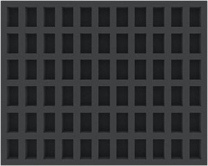 FSMEOU030BO 30 mm Full-Size foam tray with 66 compartments