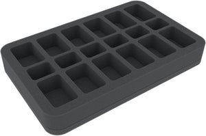 HS035A015 35 mm foam tray for miniatures in scale 1:72 (20 mm) - 18 compartments