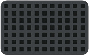 HS025WH34 25 mm foam tray for Warhammer - 77 dice