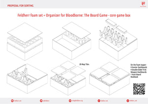 Feldherr foam set + Organizer Insert for Bloodborne: The Board Game - core game box