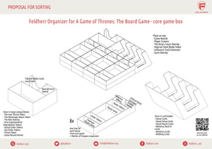 Feldherr Organizer Insert pour A Game of Thrones : The Board Game Second Edition - boîte de jeu de base