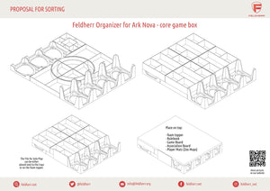 Feldherr Organizer Insert pour Ark Nova - boîte de jeu de base