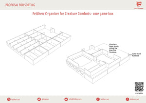 Feldherr Organizer Insert for Creature Comforts - core game box