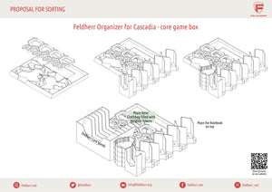 Feldherr Organizer Insert for Cascadia - core game box