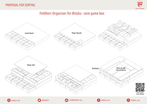 Feldherr Organizer Insert for Bitoku - core game box