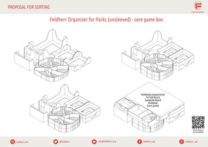 Feldherr Organizer Insert for Parks (unsleeved) - core game box