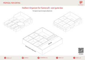 Feldherr Organizer Insert for Flamecraft - core game box