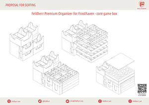 Feldherr Premium Organizer Insert for Frosthaven - core game box