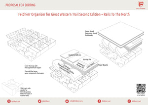 Feldherr Organizer Insert pour Great Western Trail Second Edition + expansion / Argentine