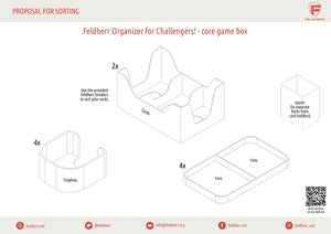 Feldherr Organizer Insert for Challengers! - core game box