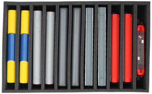 EU065A002 Feldherr foam insert for model railway - H0 scale - 11 compartments - for upright storage
