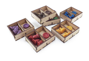 Organisateur du jeu de société pour Blood Rage and Mystics of Midgard, Gods of Asgard, 5 joueurs et toutes les exclusivités Kickstarter