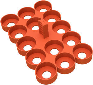 Feldherr paint racks + token trays for 4L Really Useful Boxes - 56 Citadel Paint Pots (12 ml) + game material