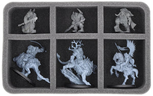 HS070A069 Plateau en mousse Feldherr pour Warcrow - 6 compartiments