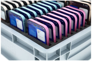 Boîte de rangement pour smartphones pour les écoles - Organisation et sécurité pour jusqu'à 48 appareils