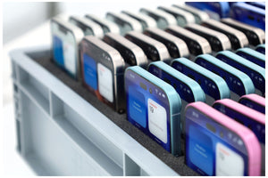 Boîte de rangement pour smartphones pour les écoles - Organisation et sécurité pour jusqu'à 48 appareils