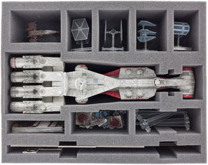 Transporter with 2 storage boxes for Star Wars X-Wing Empire and Rebels