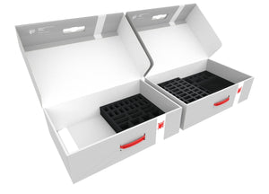 Transporter with 2 XL storage boxes for Zombicide Black Plague Kickstarter Knight Pledge