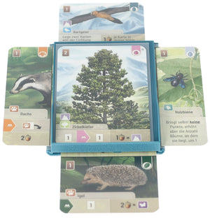 5 pcs value set Feldherr card tray for Forest Shuffle - Tree Cards