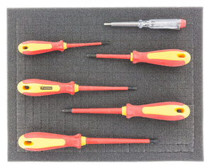 FS020Bleu 345 mm x 275 mm x 20 mm mousse colorée pour Shadowboard bleu