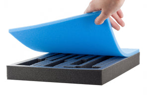 FS010Bleu 345 mm x 275 mm x 10 mm mousse colorée pour Shadowboard bleu