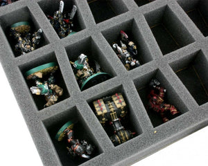 FS050C4BO Plateau en mousse de 50 mm avec base et 28 emplacements pour les modèles de table plus grands